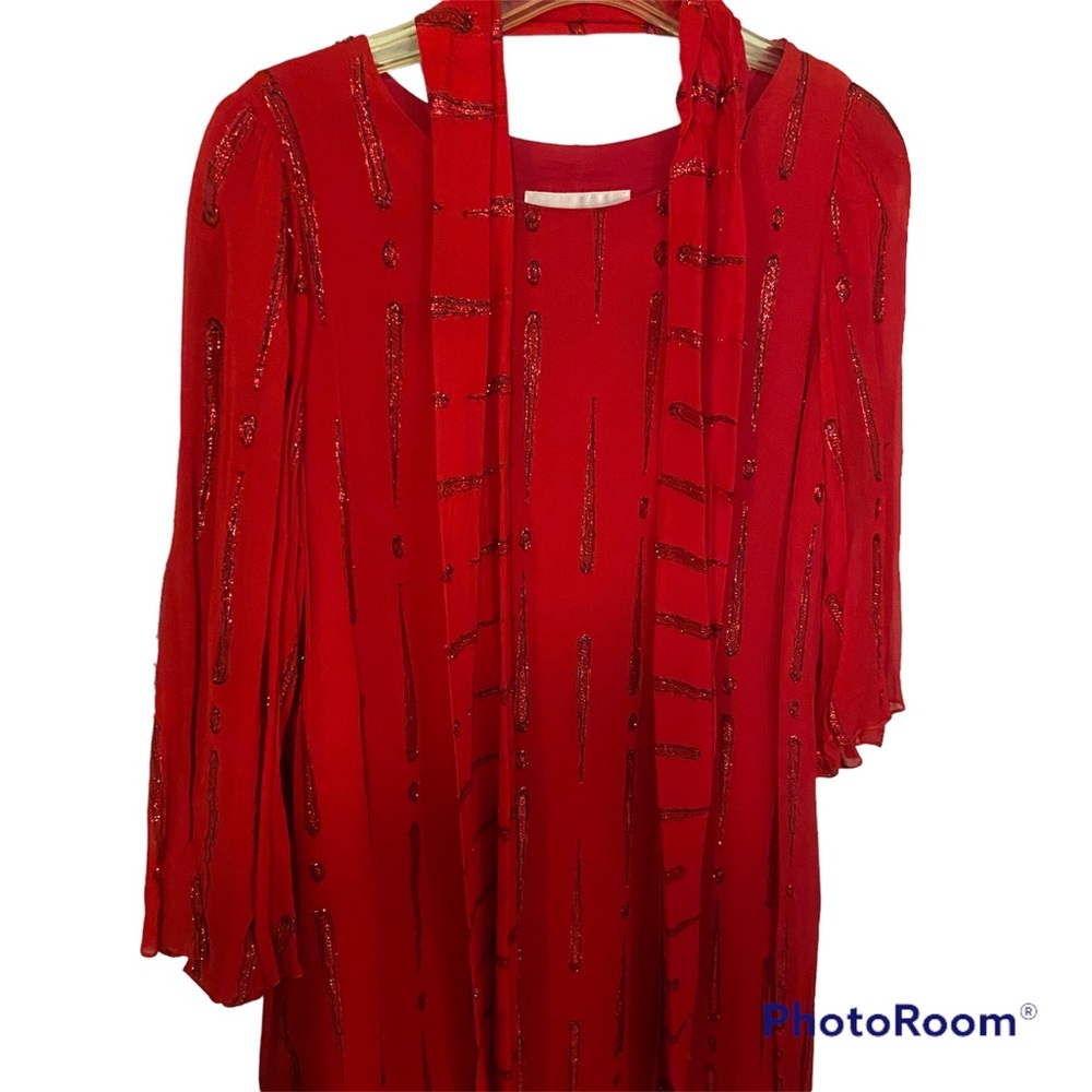 Vintage Red and Black Tunic Eduard Mira size L